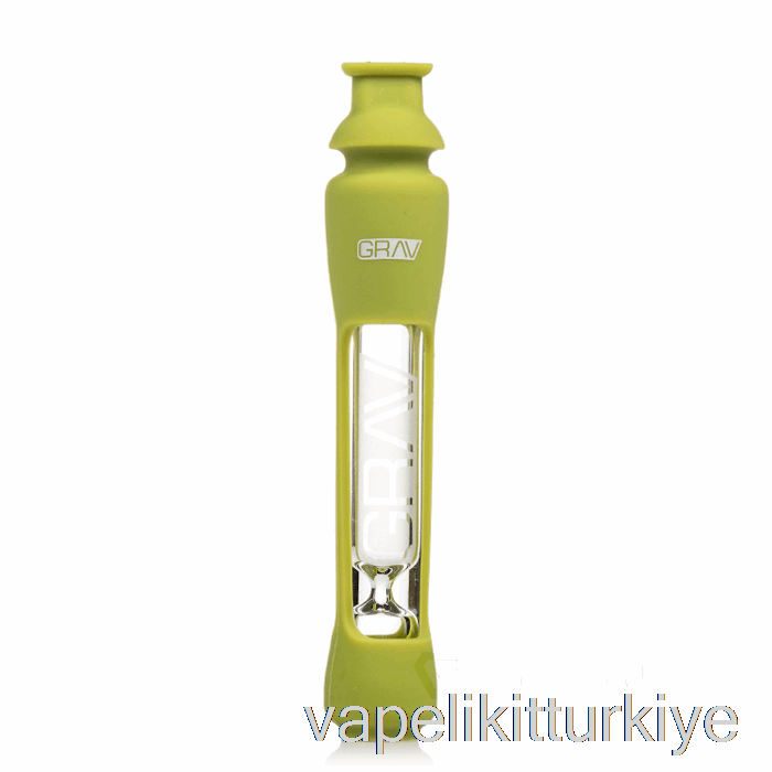 Vape Likit Grav 12mm çeşnilik Silikon Kaplamalı Avokado Yeşili